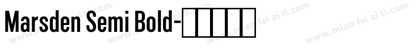 Marsden Semi Bold字体转换